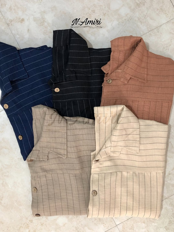 شومیز نخی در پنج رنگ