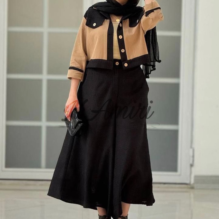 ست شلوار دامنی و کت