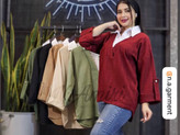 شومیز یقه دار رنگبندی
