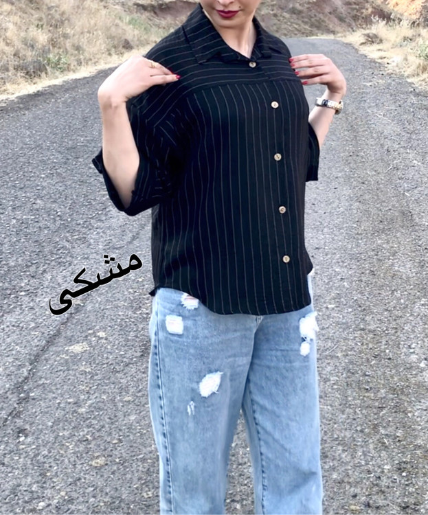 شومیز نخی مشکی