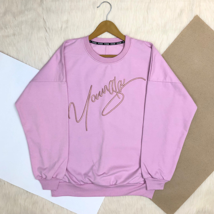 بلوز آستین بلند دورس صورتی