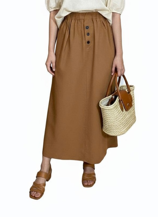 دامن لینن نخ