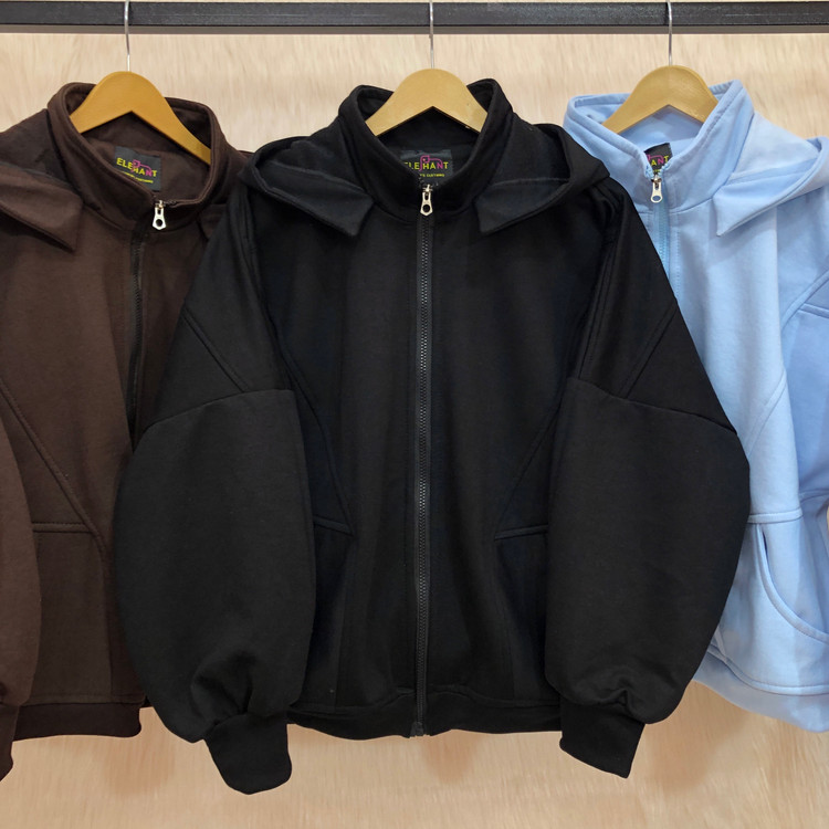 سوییشرت دورس سه نخ ضخیم مشکی