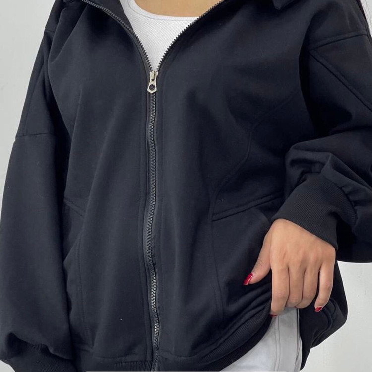 سوییشرت کلاهدار مشکی