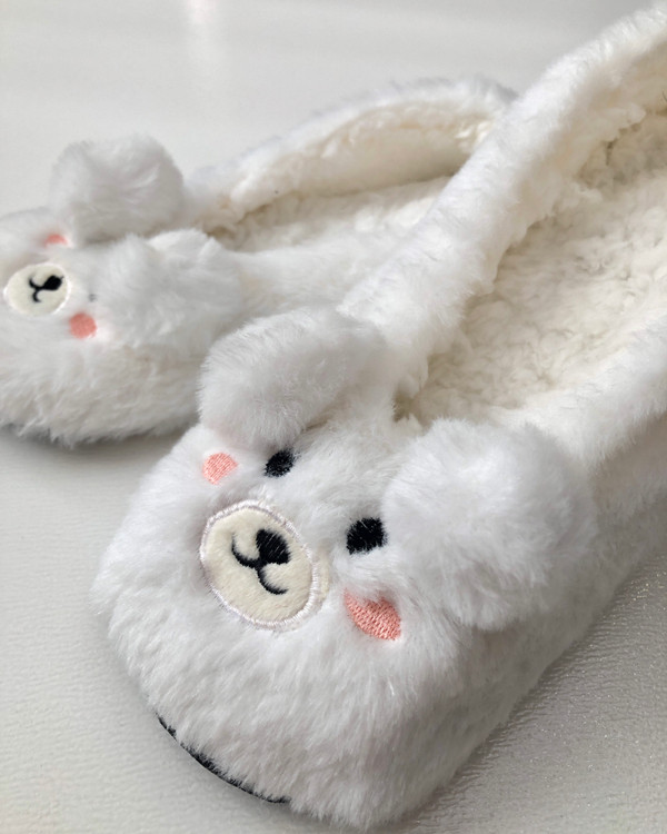 پاپوش روفرشی خز زنانه جلو بسته