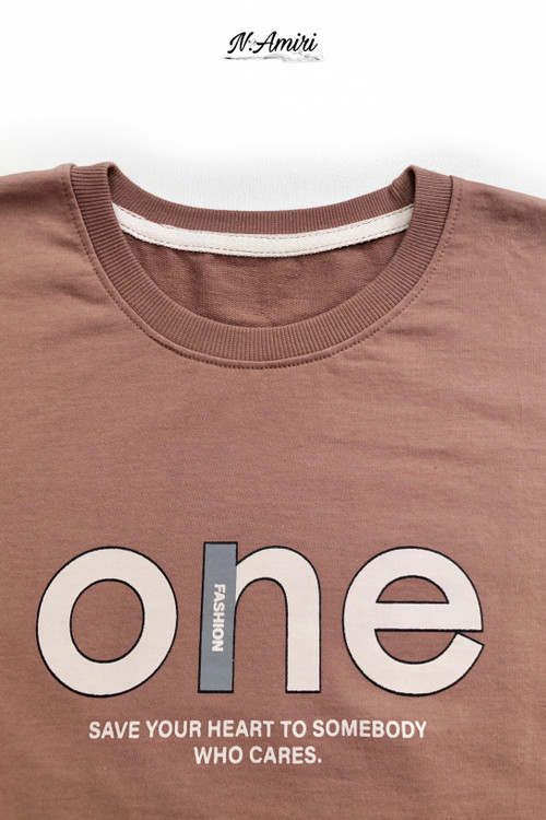 بلوز زنانه آستین بلند یقه گرد نسکافهای