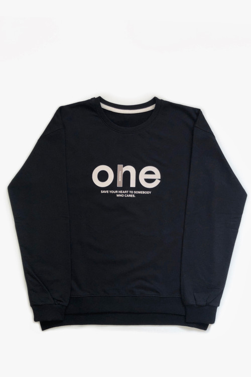 بلوز زنانه آستین بلند یقه گرد مشکی